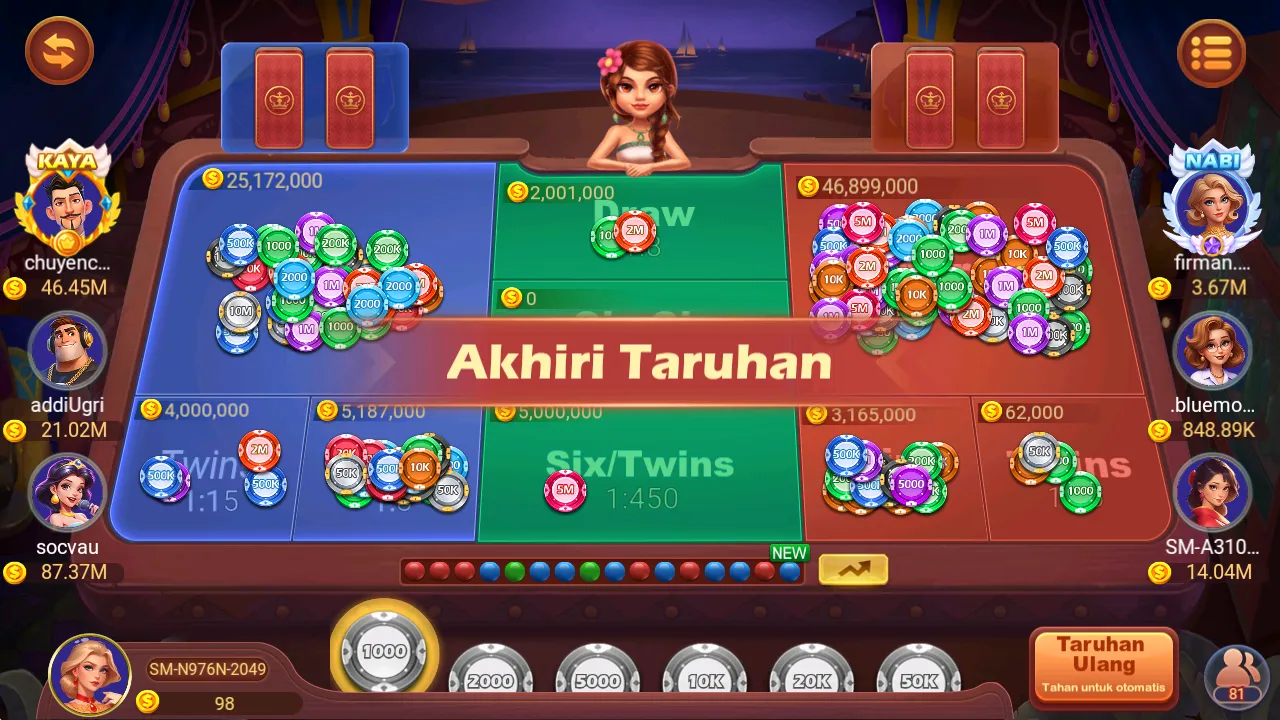 Fitur Mod Bandar QiuQiu